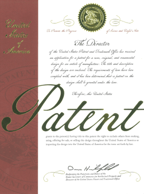 미국 디자인 특허 (육각)